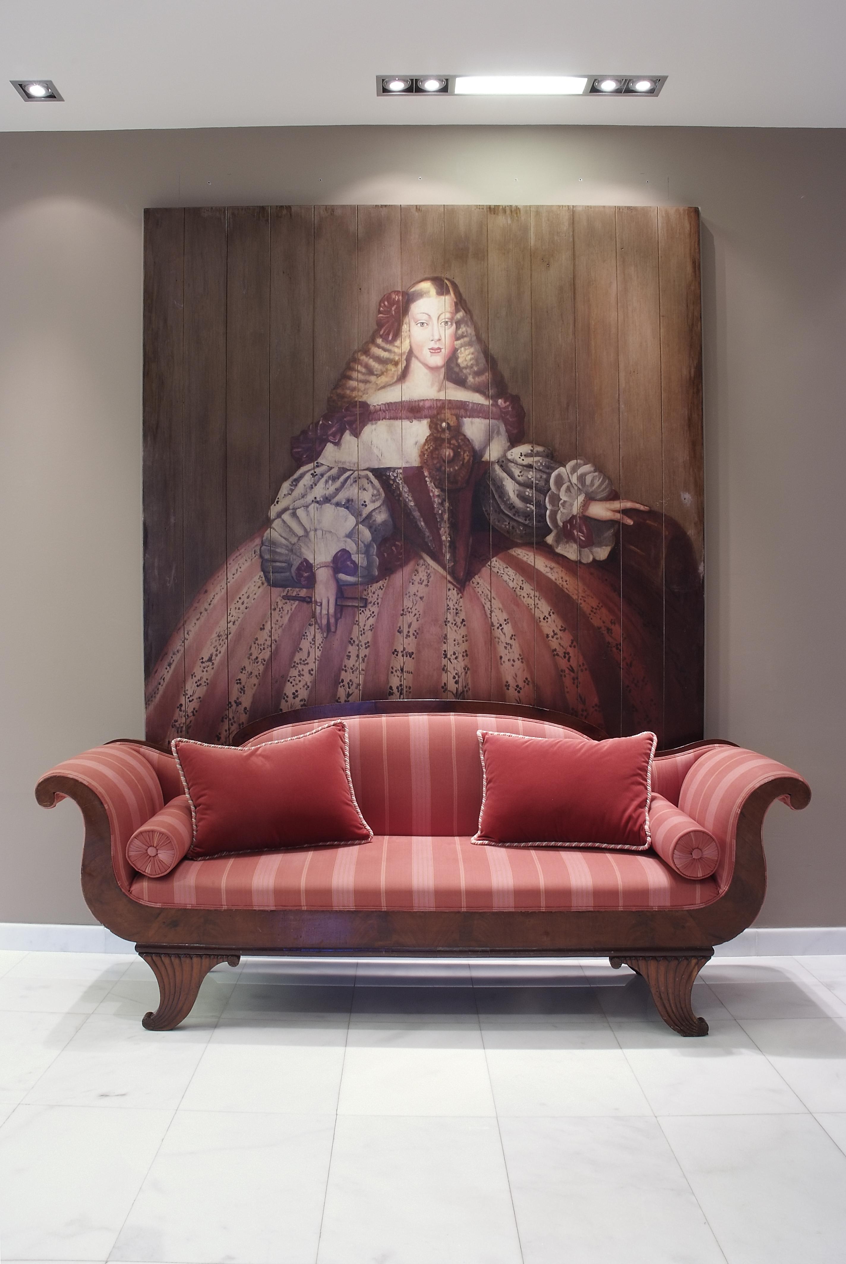 Gran Hotel La Perla Pamplona Exterior photo The 1960s sofa in the hotel lobby